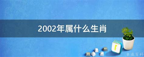 2002年 生肖|2002年出生的属什么,2002年是什么生肖